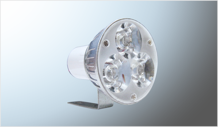 FARO REDONDO 3 LEDS CLAROS (4.85 cms) IDEAL MOTO C/ESTROBO ECONOMICO ALUMINIO CHINA /300