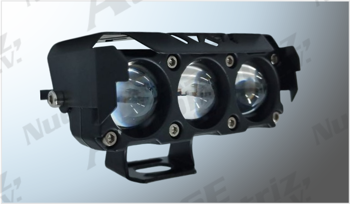 FARO LED CREE 3570 C/3 CLARO-AMBAR ALTA- BAJA-ESTROBO (9.7x5.4x4.2cms) 30Watts 2500Lm 12-24V/50