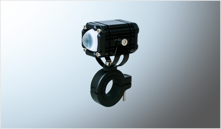 FARO LED C/LUPA CLARO- AMBAR RECT. (5x3.5 cms) STOP ROJO 9-80 Volts 10 Watts ESTROBO /50