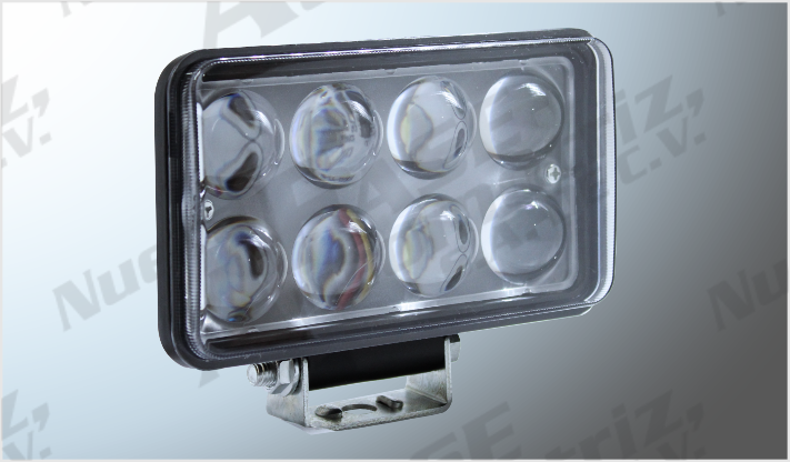 FARO PROJECK 8 HYPERLED EPISTAR 24W RECT. 15x9.1 cms C/LUPA ALTA-BAJA- ESTROBO 2000Lm 6000K 9-32V/15