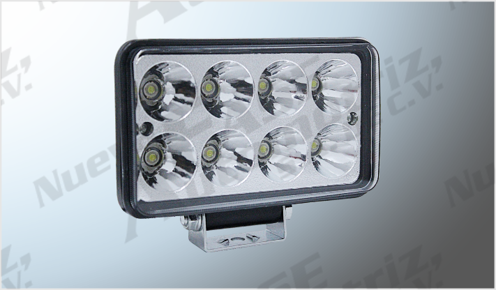 FARO 8 HYPERLEDS EPISTAR 24 Watts RECT. 15.15x9.1 cms CLARO- AMBAR ALTA-BAJA- 2000Lm 10-30V/15