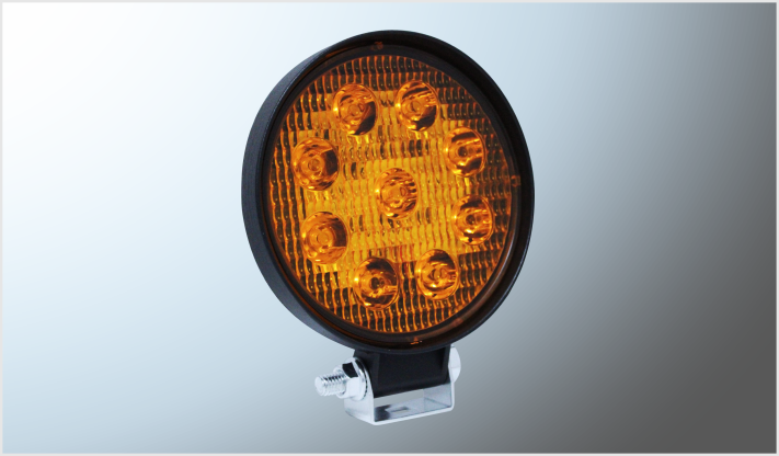 FARO 9 HYPER LEDS 27 W 11 cms FIJO-ESTROBO AMBAR 6000 K 2700 Lm 10- ECONOMICO CHINA /25