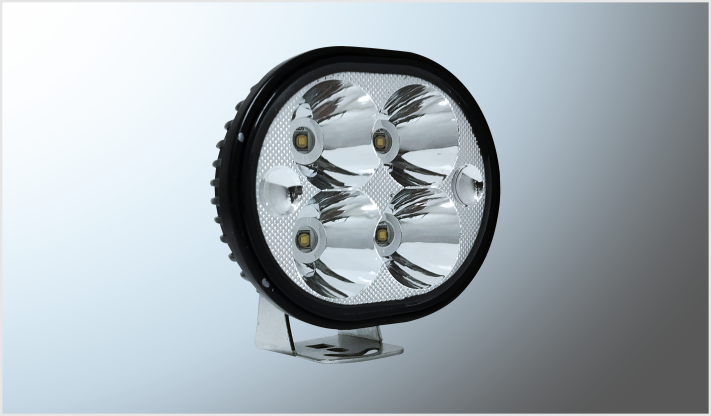 FARO PROJECK SEMI- REDONDO LED CREE T6 CLARO ALTA-BAJA- (10.5x8.5x4.5 cms) 20W 9-80 V CHINA/50
