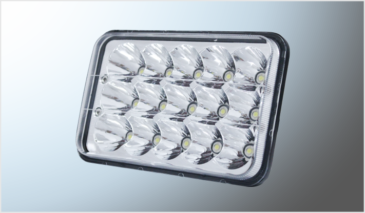FARO UNIDAD 4656 15 HYPERLEDS 45 Watts CLARO 5" 9-32 Volts CROMADA ALTA-BAJA CHINA /20