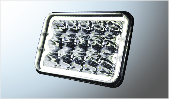 FARO UNIDAD 4656 15 HYPERLEDS 45 Watts 5" 9-32 V CROMADA ALTA-BAJA OJO ANGEL CLARO CHINA /20