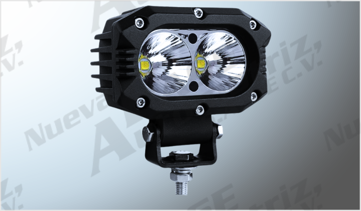 2 HYPERLEDS RECT. 4" (10 x 6.5 cms) NEGRO FIJO CLARO 12-36 Volts 12 Watts 1200 Lm CHINA/40