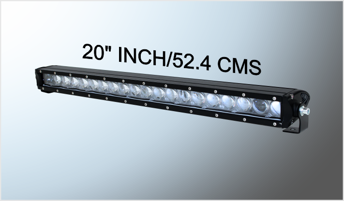 BARRA "PROJECK" 20 LUPAS CLARA LED CREE 5050 RECTA 100 Watts FIJA (52.4x4.5x8.5 cms) 10-80 Volts /30