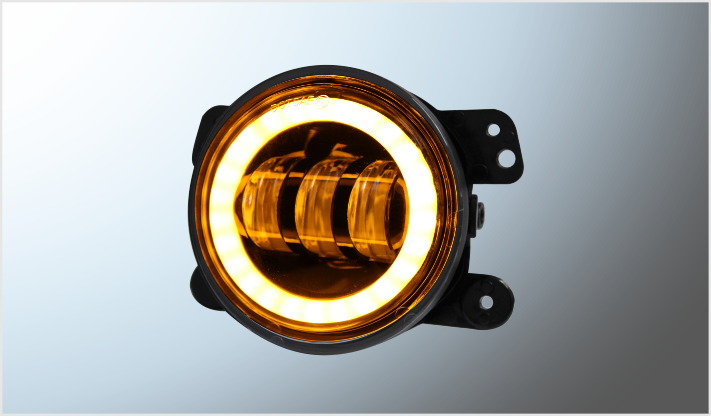 FARO AUX. JEEP JK 3.5" 3 LUPAS CLARAS 30 Watts 9- Volts DRL CLARO-AMBAR CHINA/25