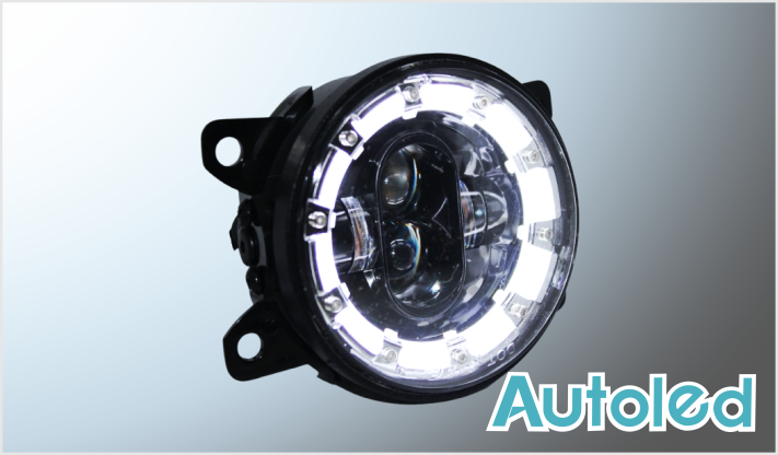 FARO AUX. JEEP Y OTROS LEDS CLAROS 3.5" OJO CLARO-AMBAR 40W 4000Lm 8-80V CHINA /12