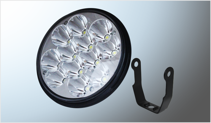 FARO UNIDAD 4000 12 HYPERLEDS 36 Watts REDONDO 5" C/BASE ALTA-BAJA 9-32 Volts CHINA/10