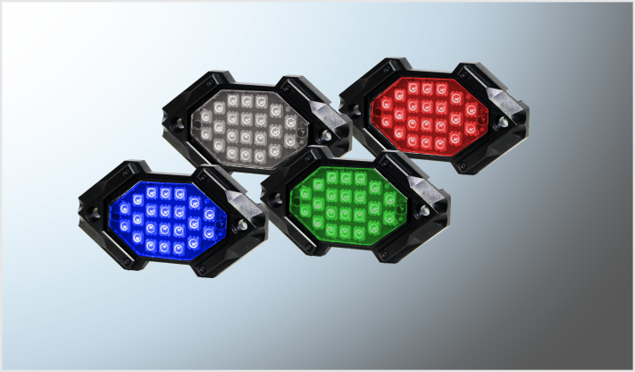 LUZ DECORATIVA LED ROCK 88 LEDS (4 PODS LEDS 5050 RGB C/U) 12 Volts 6000-6500 K FUNCIONES BLUETOOTH CONTROL CHINA/20
