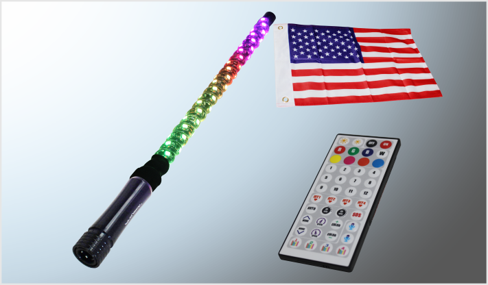 LUZ TIPO ANTENA 90 cms ESPIRAL 108 LEDS (5050) RGB 12 Volts C/BLUETOOH Y CONTROL C/BANDERA FUNCIONES CHINA /20 LUZ TIPO ANTENA DOBLE 90 cms ESPIRAL 108 LEDS (5050) RGB 12 Volts C/BLUETOOH Y CONTROL C/BANDERA USA FUNCIONES CHINA /8 LUZ TIPO ANTENA DOBLE 60 cms ESPIRAL 72 LEDS (5050) RGB 12 Volts C/BLUETOOH Y CONTROL C/BANDERA USA FUNCIONES CHINA /12 LUZ TIPO ANTENA DOBLE 5.5 cms ANCHO 60 cms COB NEON 12 Volts RGB C/BLUETOOH Y CONTROL FUNCIONES BANDERA USA CHINA /6 TIPO ANTENA (DOBLE) 60 cms 84 LEDS (5050) 12V FLEXIBLE C/CONTROL BANDERA FUNCIONES /10