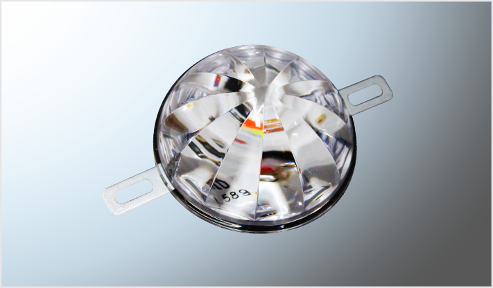 LUZ DECORATIVA REDONDA (6 cms) PARA CHASIS "RAINBOW" EFECTO ESTRELLA FIJO - ESTROBO 9-36 Volts P/ATORNILLAR CHINA /200