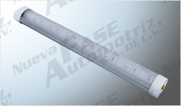 LUZ 21 LEDS CLAROS TUBULAR INTERIOR (32 x x 3.8 cms) 12 Volts CHINA /100