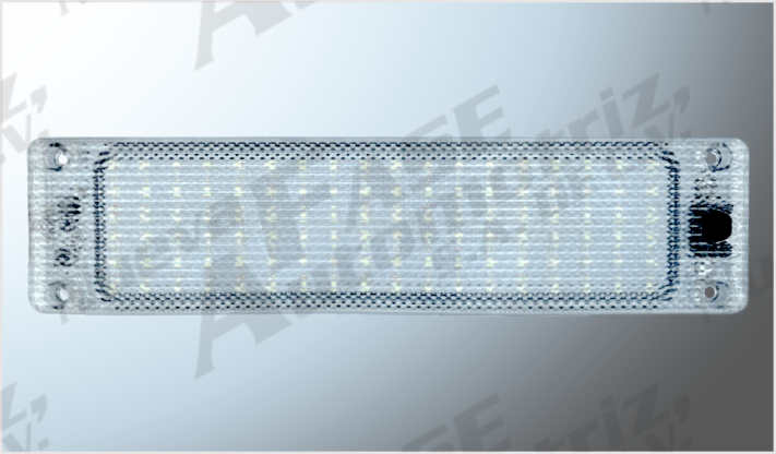 LUZ 108 LEDS CLAROS INTERIOR (24.5x6x1.1 ADHERIBLE C/SWICTH 12-24 Volts CHINA /100