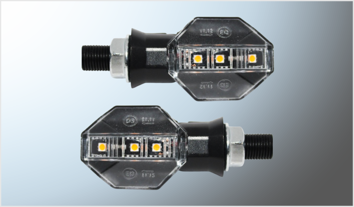 LUZ DIRECCIONAL P/MOTOCICLETA 3 LEDS (5 cms) 12 Volts /100