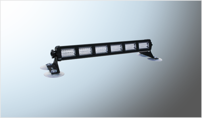 LUZ BARRA 6 MODULOS RAINBOW (29.5 cms) 36 LEDS 3030 RGB MULTIFUNCIONES 10-30V 36W C/SWITCH CHINA /40