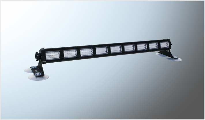 LUZ BARRA 9 MODULOS (44 cms) 54 LEDS 3030 RGB MULTIFUNCIONES 10-30V 36W C/SWITCH CHINA /40