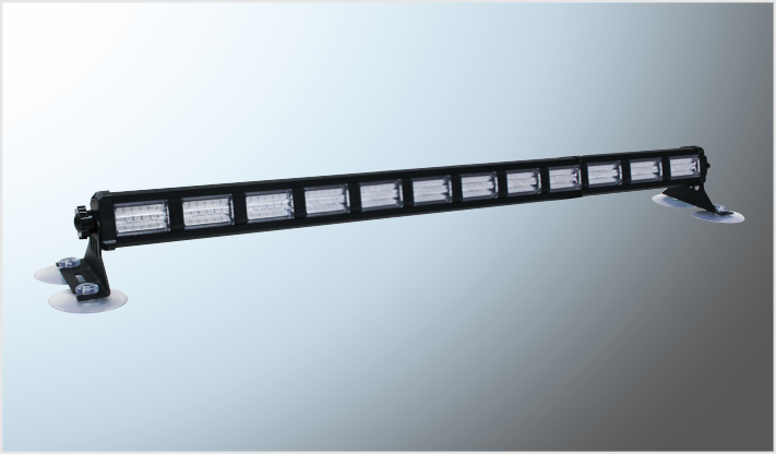 LUZ BARRA 12 MODULOS (58 cms) 72 LEDS 3030 RGB MULTIFUNCIONES 10-30V 36W C/SWITCH CHINA /20