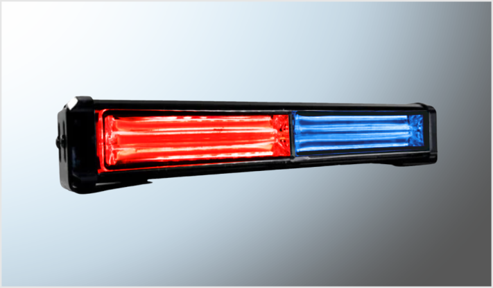 LUCES ESTROBO (2) COB ROJO- AZUL RECTANGULAR (30x3x4 cms) MULTIFUNCIONES 12 Volts CHINA /25