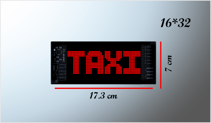 PANEL LUZ LED DECORATIVO (17.3x7 cms)16*32 PIXELES "OJOS EN MOVIMIENTO" 12 Volts CHINA/60