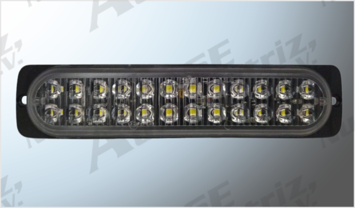 LUZ ESTROBO 24 CLARO-CLARO C/FUNCIONES 19x4.2 cms 13 Watts 1600 Lm 12-36 Volts /100