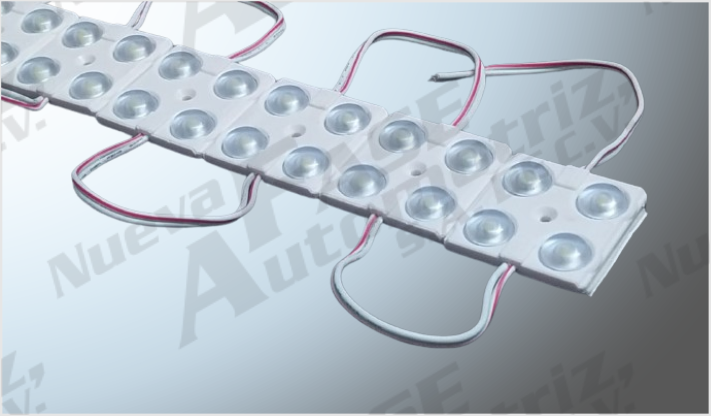 LUZ MODULO PLANO C/ADHESIVO "PROJECK" 4 COBS ROSA C/LUPA (20 PZAS) 4x4 cms CHINA /100