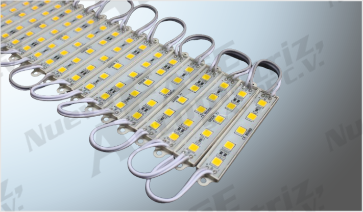 LUZ MODULO PLANO C/ADHESIVO 5 SMD (5050) AMBAR (20 PZAS) CHINA /150