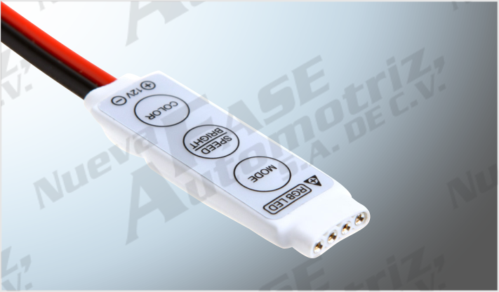 DIMMER REGULADOR INTENSIDAD DE LUZ Y ESTROBO EXCLUSIVO /TIRAS LED RGB (10 PIEZAS) CHINA /400