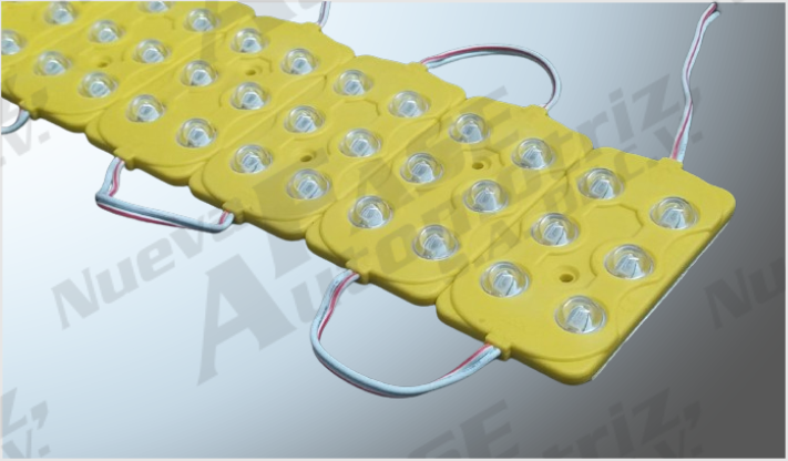 LUZ MODULO PLANO JUMBO C/ADHESIVO 6 COBS PLASMA AMBAR (20 PZAS) CHINA /100