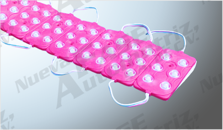 LUZ MODULO PLANO JUMBO C/ADHESIVO 6 COBS PLASMA ROSA (20 PZAS) CHINA /100