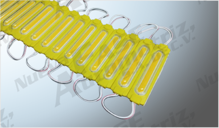 LUZ MODULO PLANO 3M "PROJECK" 1 COB (9 CHIPS) AMBAR 12 Volts (20 PZAS) 8.6x1.9 cms CH/100