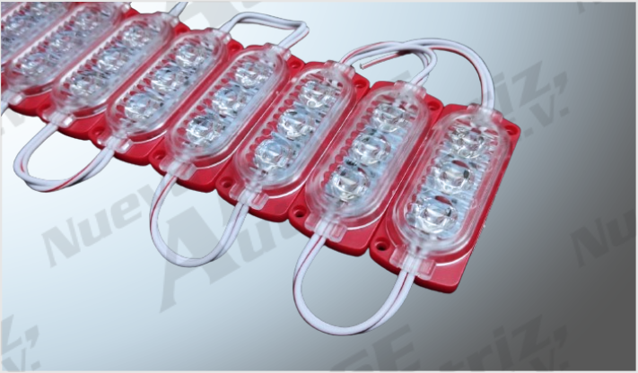 LUZ MODULO PLANO 3M "PROJECK" LEDS 2835 ROJOS 12 Volts (20 PZAS) 4.6x2.8 cms /100