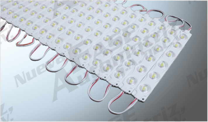 LUZ MODULO PLANO C/ADHESIVO 6 LEDS "PROJECK" (14 x 1.6 cms) JUMBO BLANCO (20 PZAS) CHINA /1