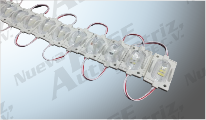 LUZ MODULO PLANO 3M "PROJECK" 3 SMD 5730 BLANCO C/AUMENTO 12 Volts (20 PZAS) 5x2.8cms /1