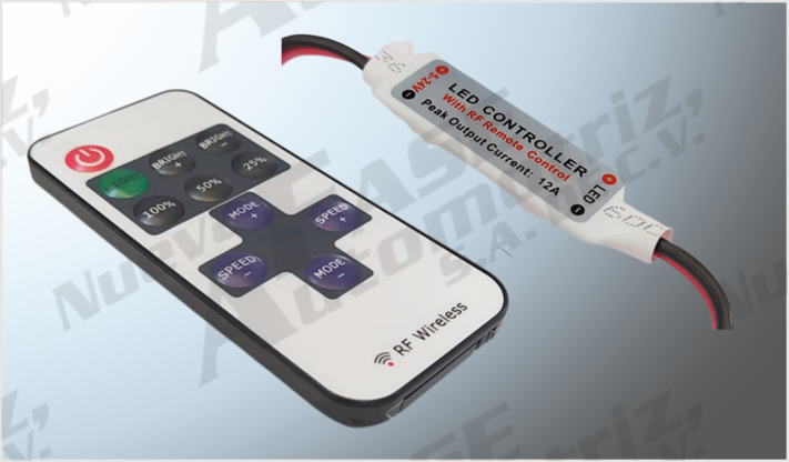 CONTROL REMOTO C/DIMMER INALAMBRICO FUNCIONES CHINA /500