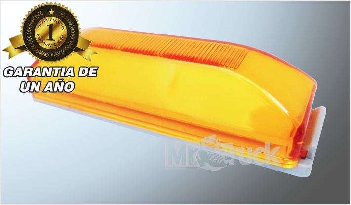 PLAFON P/ATORNILLAR RECT. 9.5x3 cms " "Mr. PLASMA AMBAR12- 24 Volts ESTROBO-ALTA- BAJA CHI/100