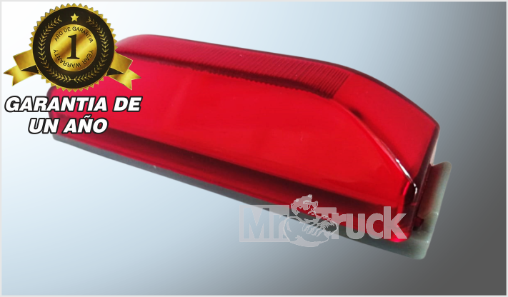PLAFON P/ATORNILLAR RECT. 9.5x3 cms " "Mr. TRUCK" PLASMA ROJO 12- 24 Volts ESTROBO-ALTA- BAJA CHI/100