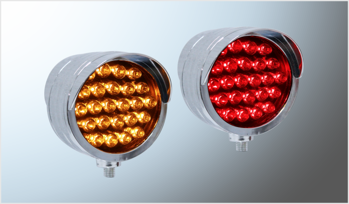 DIREC. RED. 4" "Mr. TRUCK" C/VISERA 40 LEDS AMBAR- ALTA-BAJA-ESTROBO EN BLISTER CHINA /20