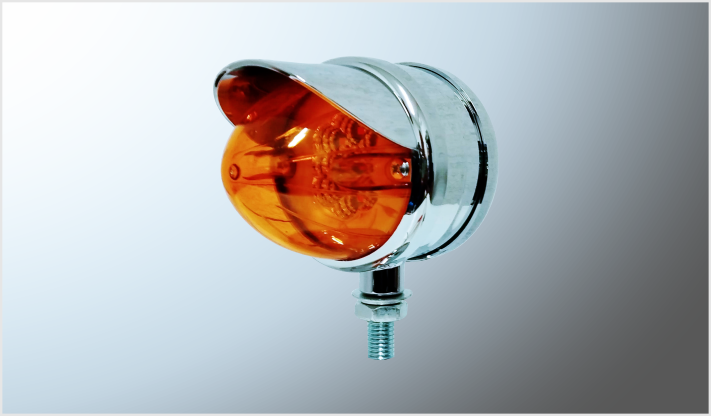 PLAFON PUNTA ZEPPELIN "Mr. TRUCK" (7.5 cms) C/VISERA CROM. 9 LEDS ARO PLASMA ALTA- BAJA-ESTROBO 12-24 Volts UNA VISTA CHINA /