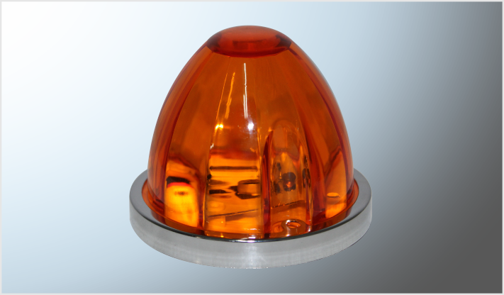 P/ATORNILLAR (9.5 cms) "Mr. TRUCK" AMBAR ESTRELLA" FIJO Y ESTROBO 12-24 VOLTS CHINA /100