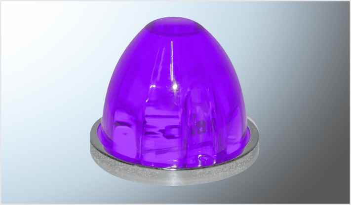 P/ATORNILLAR (9.5 "Mr. TRUCK" MORADO ESTRELLA" FIJO Y ESTROBO 12-24 VOLTS CHINA /100