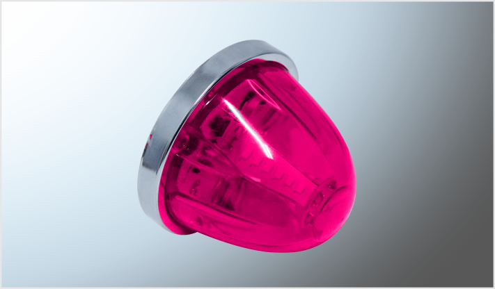 P/ATORNILLAR (9.5 cms) "Mr. TRUCK" ROSA "EFECTO ESTRELLA" ROTATIVO FIJO Y ESTROBO 12-24 VOLTS CHINA /100