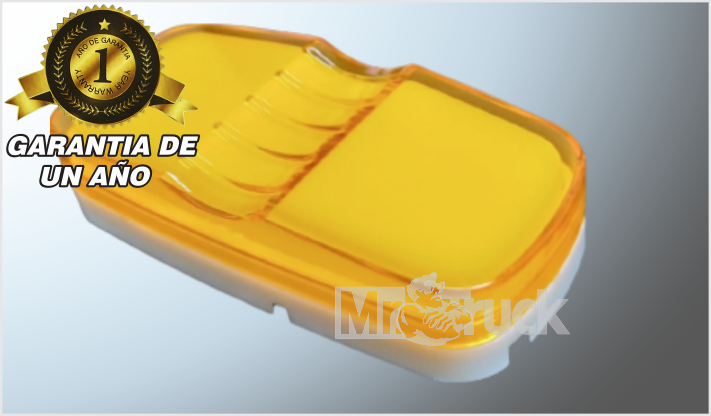 PLAFON DOBLE OPTICA "Mr. TRUCK" GEL AMBAR 12-24 Volts BLISTER CHINA/100