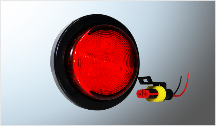 PLAFON EMBUTIR REDONDO 2.5" 4 LEDS FIJO C/SOCKET 12-24 Volts CHINA /200