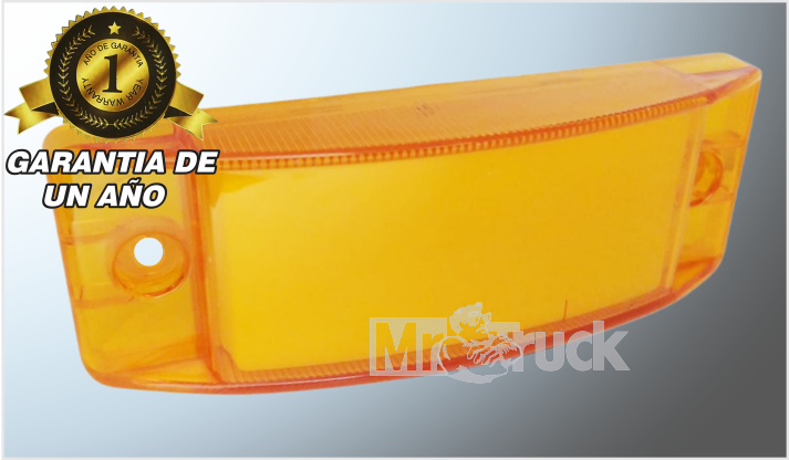PLAFON P/ATORNILLAR RECTANGULAR 6" "Mr. TRUCK" PLASMA AMBAR 12-24 Volts CHINA/100