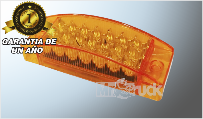 PLAFON P/ATORNILLAR RECTANGULAR 6" "Mr. TRUCK" 21 LEDS AMBAR ESTROBO Y MOVIMIENTO 12-24 Volts CH/100