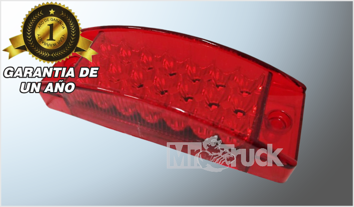 PLAFON P/ATORNILLAR RECTANGULAR 6" "Mr. TRUCK" 21 LEDS ROJOS ESTROBO Y MOVIMIENTO 12-24 Volts CH/200