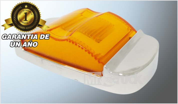 PLAFON LATERAL P/ATOR. "MR.TRUCK" C/JOROBA Y BISEL 8 LEDS AMBAR ESTROBO+PLASMA ALTA- BAJA 12-24 V/100