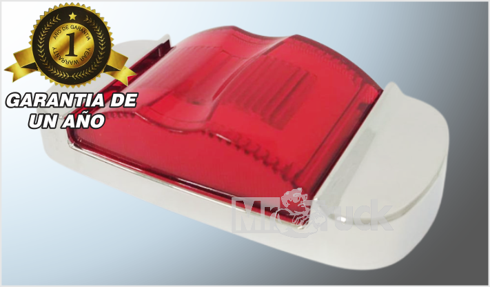 PLAFON LATERAL P/ATOR. "MR.TRUCK" C/JOROBA Y BISEL 8 LEDS ROJOS ESTROBO+PLASMA ALTA- BAJA 12-24 V/100